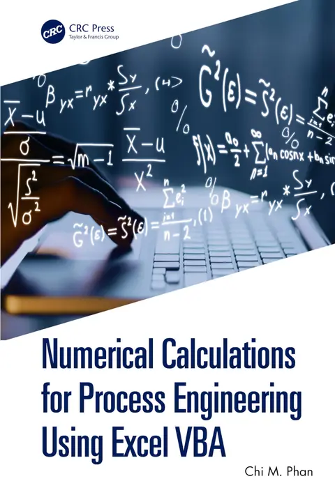 Cover of Numerical Calculations for Process Engineering Using Excel VBA