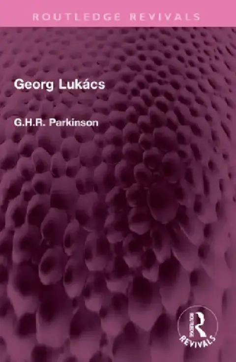 Cover of Georg Lukács