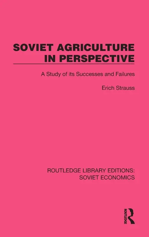 Cover of Soviet Agriculture in Perspective