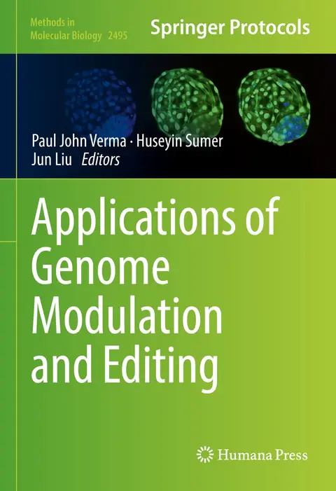Cover of Applications of Genome Modulation and Editing