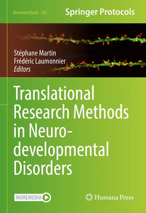 Cover of Translational Research Methods in Neurodevelopmental Disorders