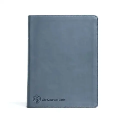 Cover of CSB Life Counsel Bible, Slate Blue Leathertouch