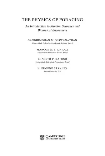 Cover of The Physics of Foraging