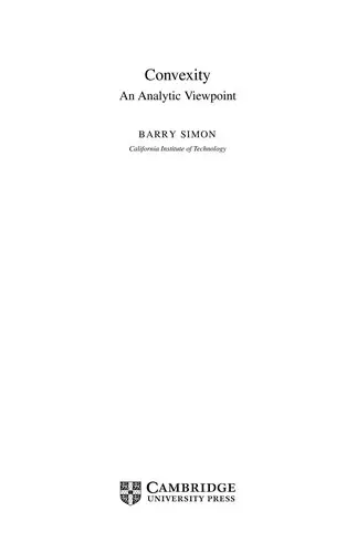 Cover of Convexity