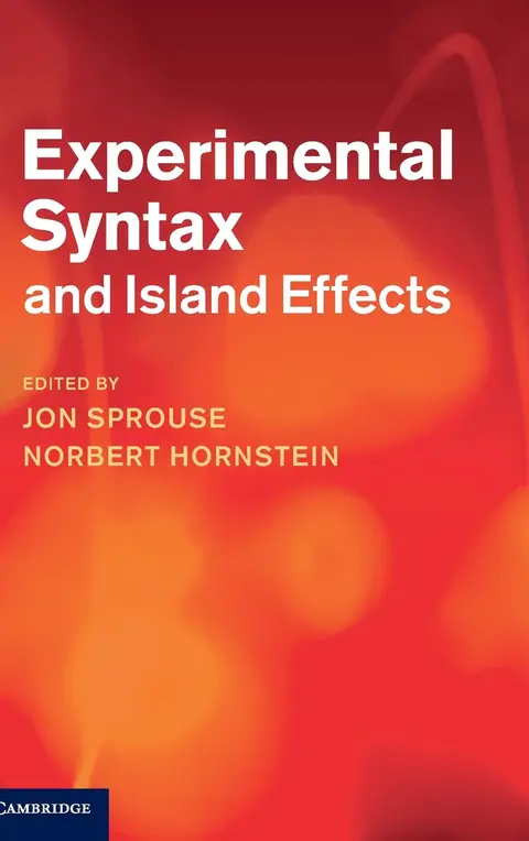 Cover of Experimental Syntax and Island Effects