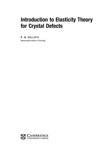 Cover of Introduction to Elasticity Theory for Crystal Defects