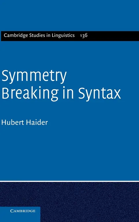 Cover of Symmetry Breaking in Syntax