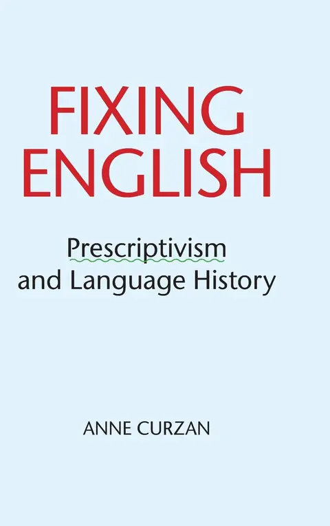 Cover of Fixing English