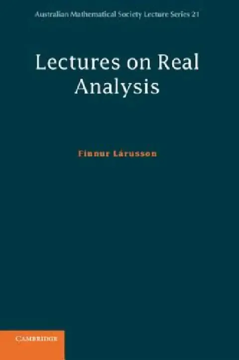 Cover of Lectures on Real Analysis