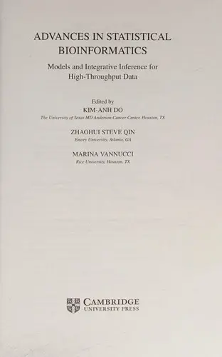 Cover of Advances in Statistical Bioinformatics
