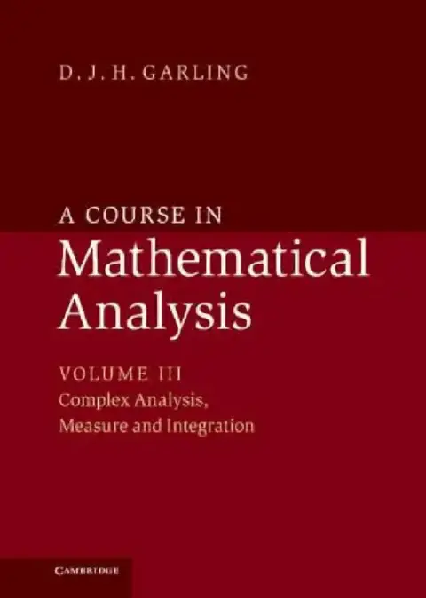 Cover of A Course in Mathematical Analysis