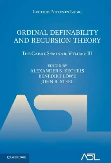 Cover of Ordinal Definability and Recursion Theory