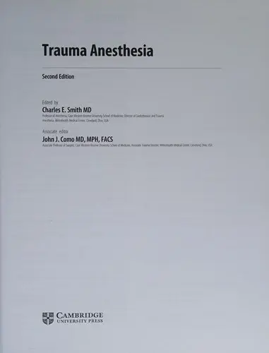 Cover of Trauma Anesthesia
