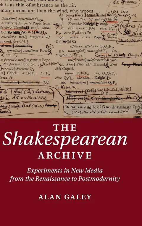 Cover of The Shakespearean Archive