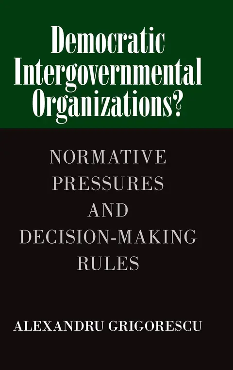 Cover of Democratic Intergovernmental Organizations?