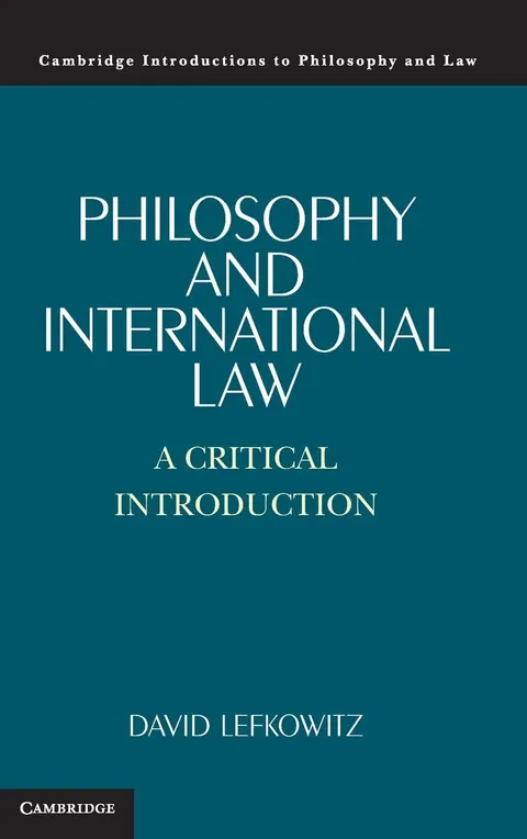 Cover of Philosophy and International Law