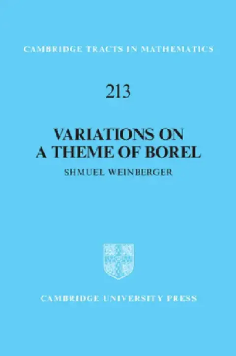 Cover of Variations on a Theme of Borel