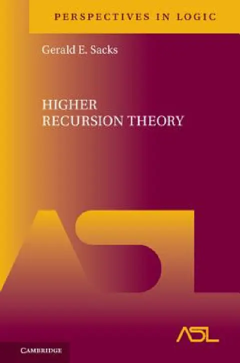 Cover of Higher Recursion Theory