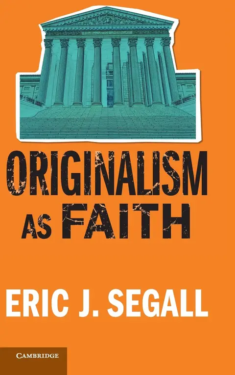 Cover of Originalism as Faith
