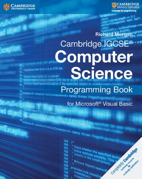 Cover of Cambridge IGCSE™ Computer Science Programming Book for Microsoft® Visual Basic
