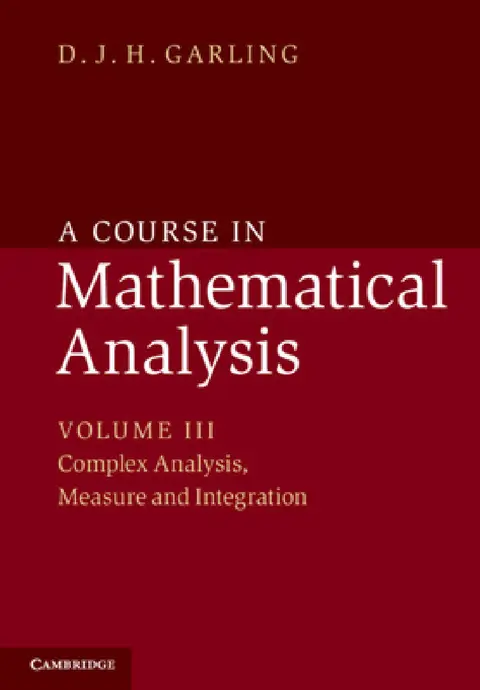 Cover of A Course in Mathematical Analysis