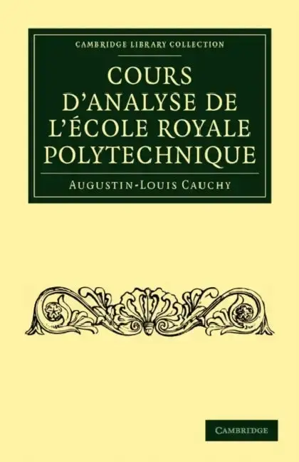 Cover of Cours D'Analyse de L'Ecole Royale Polytechnique