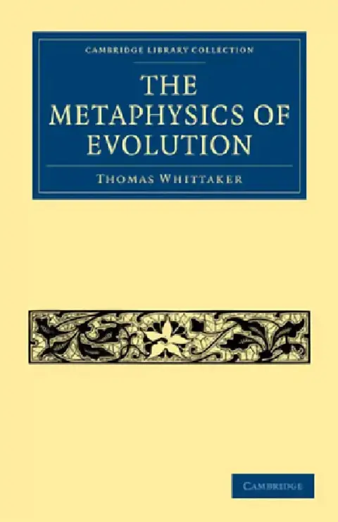 Cover of The Metaphysics of Evolution