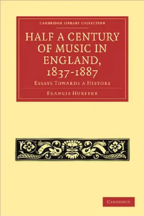Cover of Half a Century of Music in England, 1837 1887