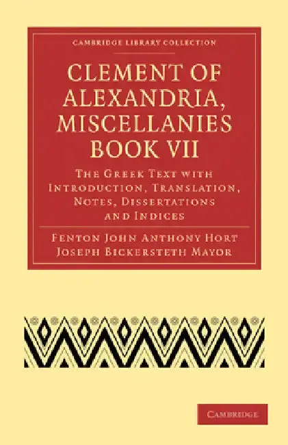 Cover of Clement of Alexandria, Miscellanies Book VII