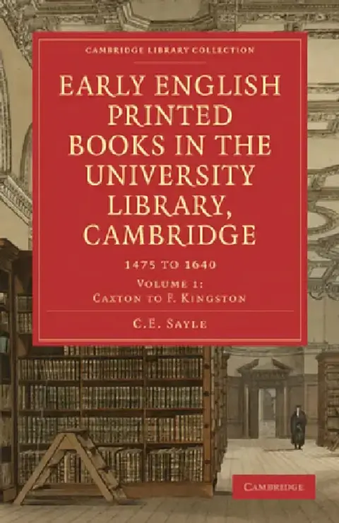Cover of Early English Printed Books in the University Library, Cambridge