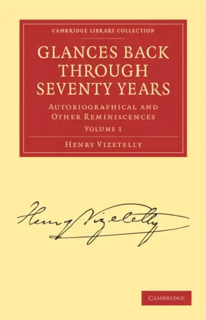 Cover of Glances Back Through Seventy Years