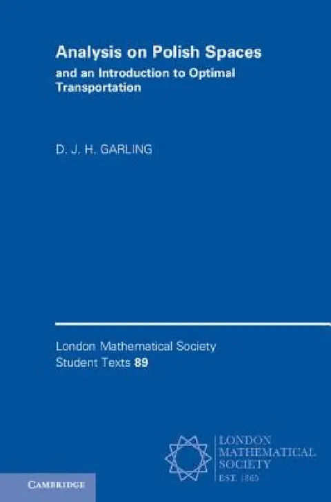 Cover of Analysis on Polish Spaces and an Introduction to Optimal Transportation