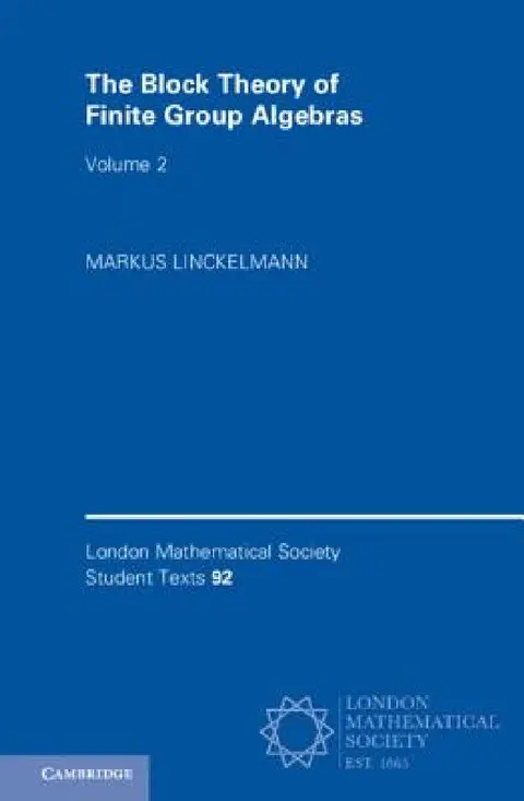 Cover of The Block Theory of Finite Group Algebras
