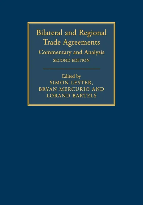 Cover of Bilateral and Regional Trade Agreements