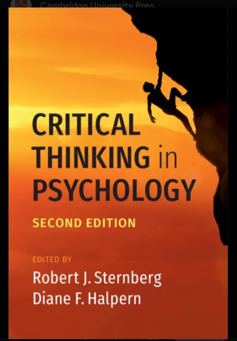Cover of Critical Thinking in Psychology