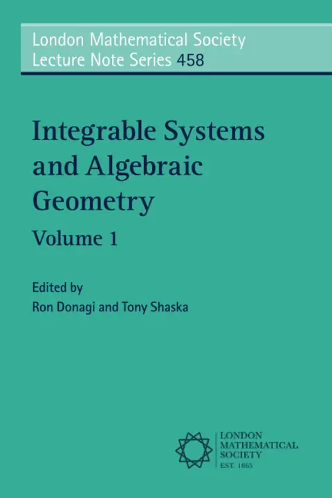 Cover of Integrable Systems and Algebraic Geometry