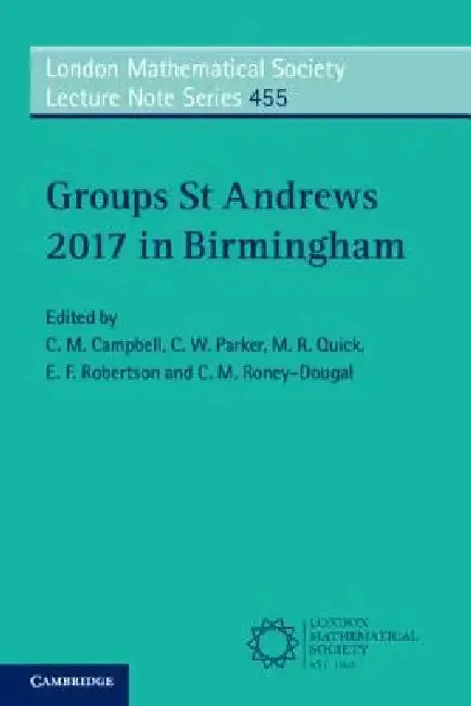 Cover of Groups St Andrews 2017 in Birmingham