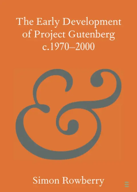 Cover of The Early Development of Project Gutenberg c.1970–2000