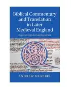 Cover of Biblical Commentary and Translation in Later Medieval England