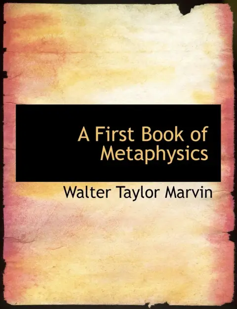 Cover of A First Book of Metaphysics