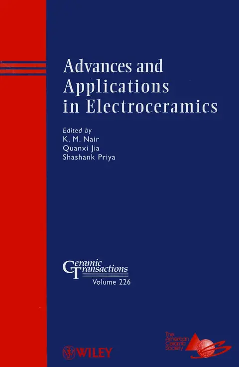 Cover of Advances and Applications in Electroceramics