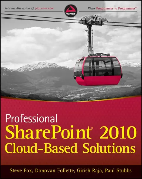 Cover of Professional SharePoint 2010 Cloud–Based Solutions