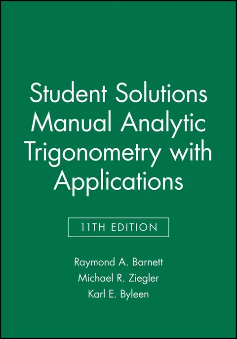 Cover of Student Solutions Manual Analytic Trigonometry with Applications