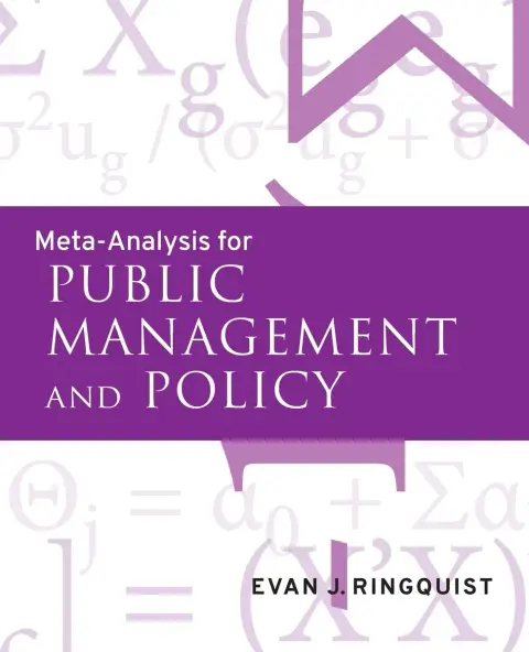 Cover of Meta-Analysis for Public Management and Policy