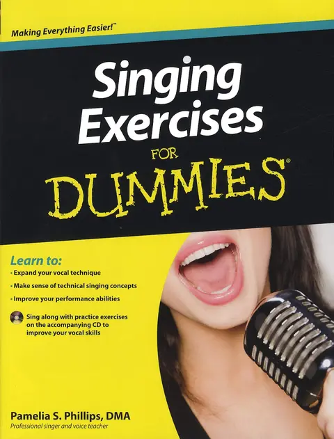 Cover of Singing Exercises for Dummies, with CD