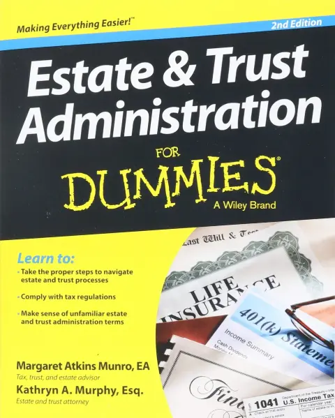 Cover of Estate and Trust Administration for Dummies
