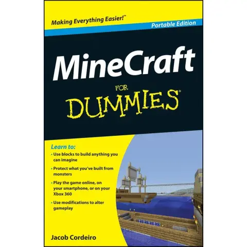 Cover of Minecraft for Dummies, Portable Edition