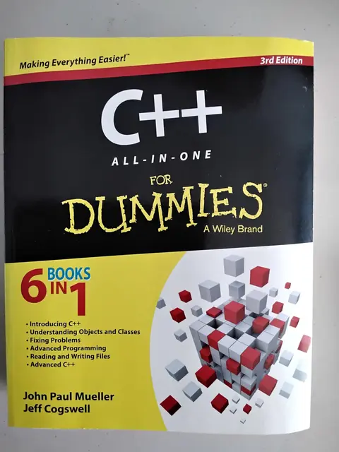 Cover of C++ All-in-One for Dummies