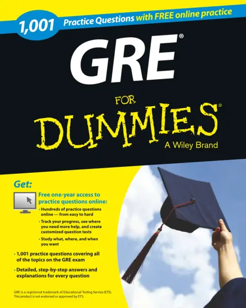 Cover of 1,001 GRE Practice Questions for Dummies