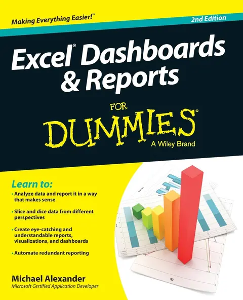 Cover of Excel Dashboards and Reports for Dummies